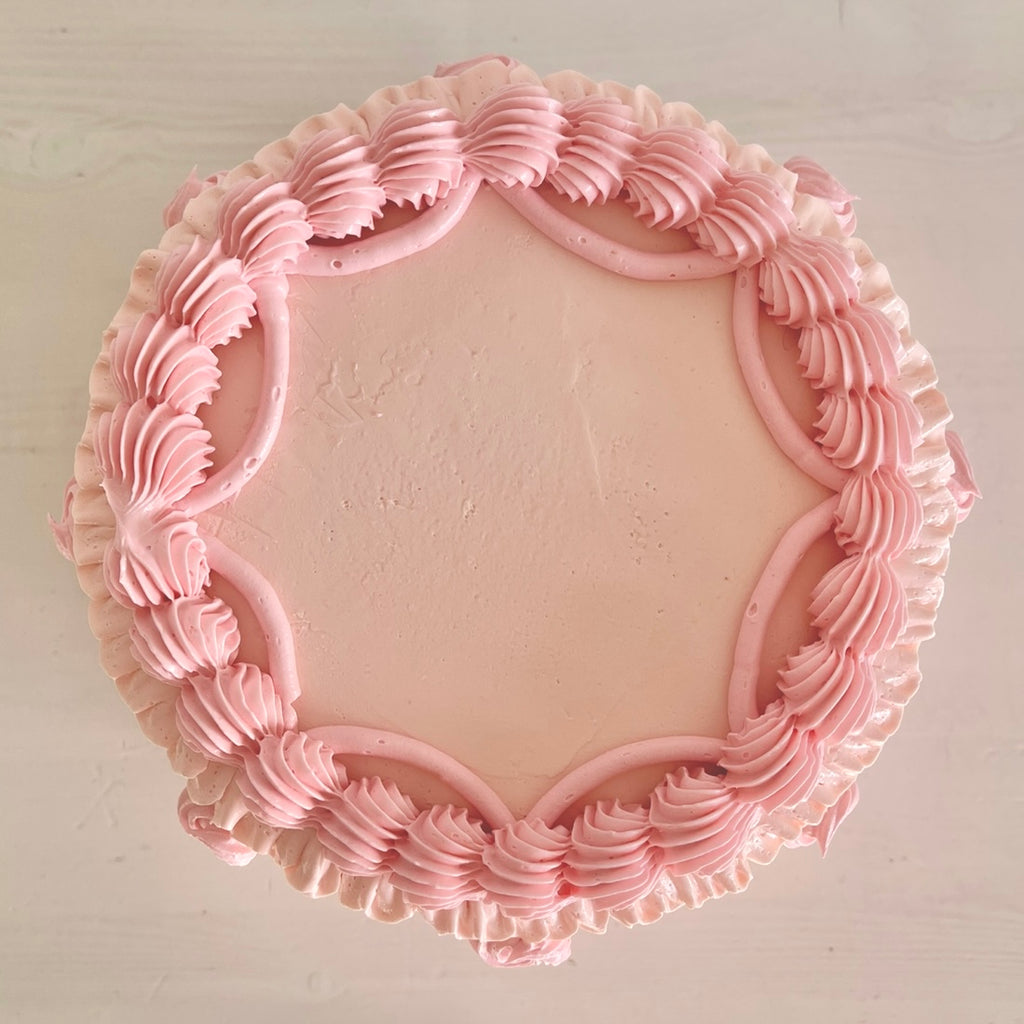 Blush Bows Vintage Cake