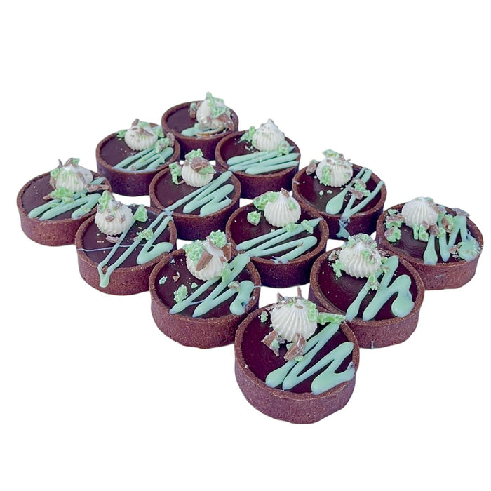 Mini Choc Mint Tarts (5cm) (12pk)